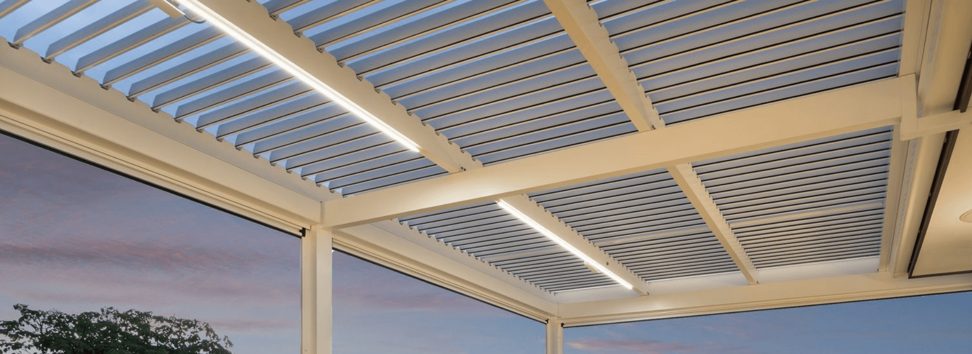 louvre span custom pergola lighting auckland